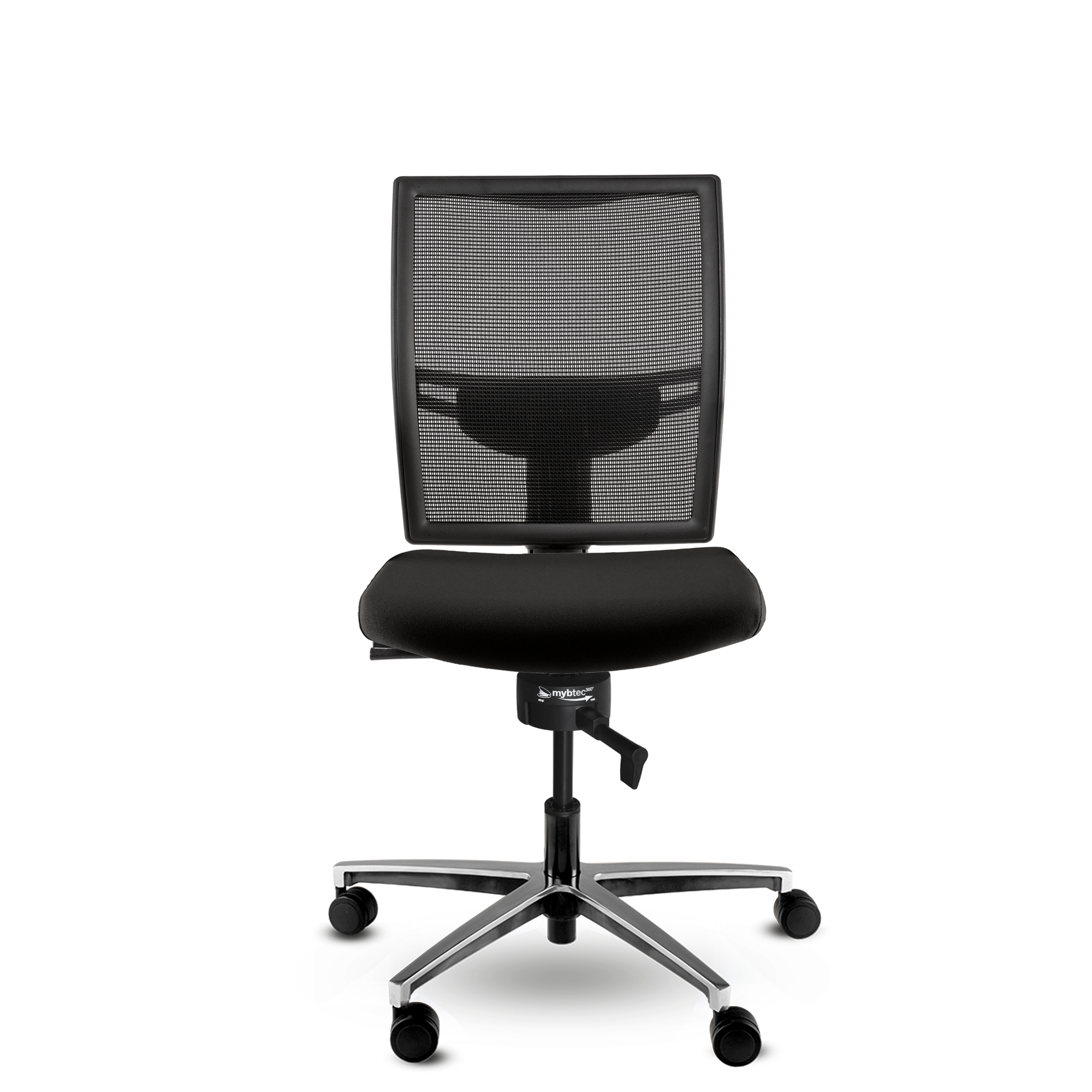 Two, Rückenlehne in mesh Schwarz, Sitz in Stoff Oasis Schwarz