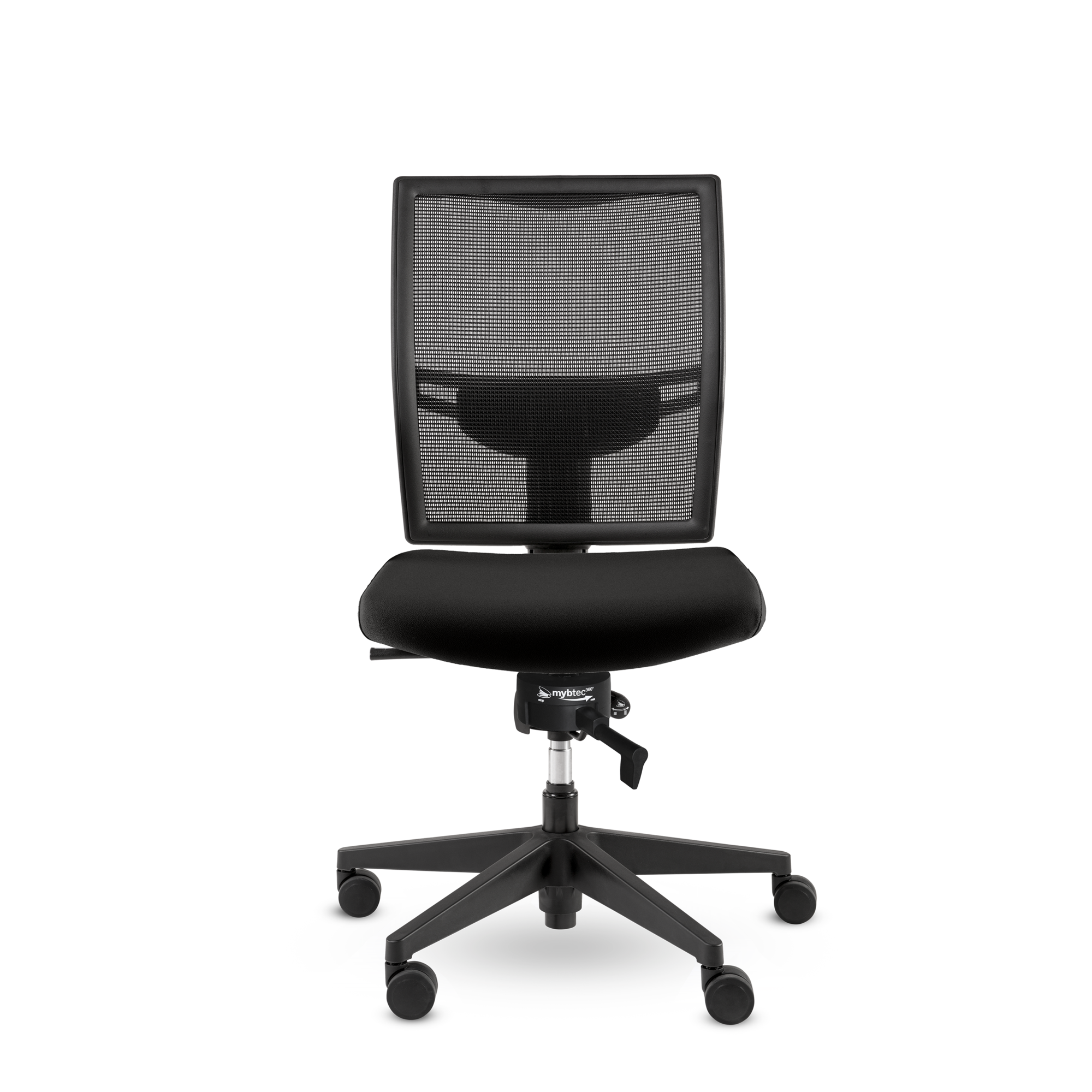 Two, Rückenlehne in mesh Schwarz, Sitz in Stoff Oasis Schwarz